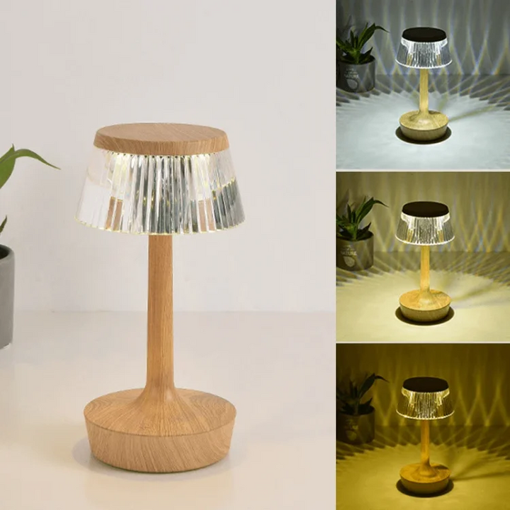 Crystal Mushroom cordless table lamp
