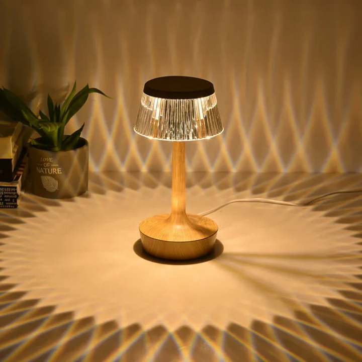 Crystal Mushroom cordless table lamp