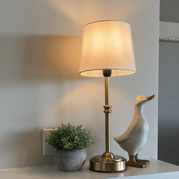 LED Retro Fabric Cordless Table Lamp