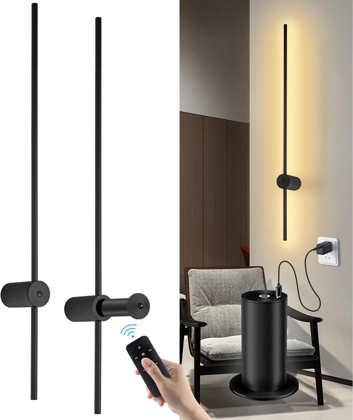 GlowFlex™ Wireless Wall Sconce Set of 2