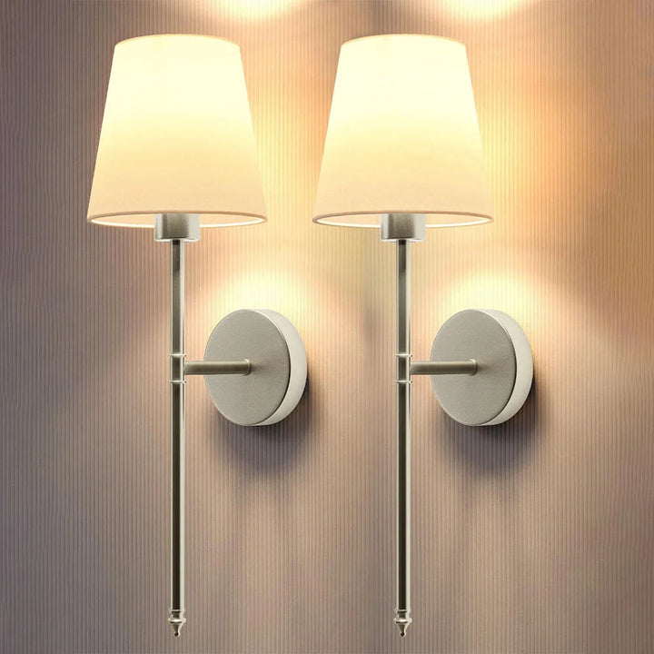 Wireless Fabric Wall Lamp (2 Packs)