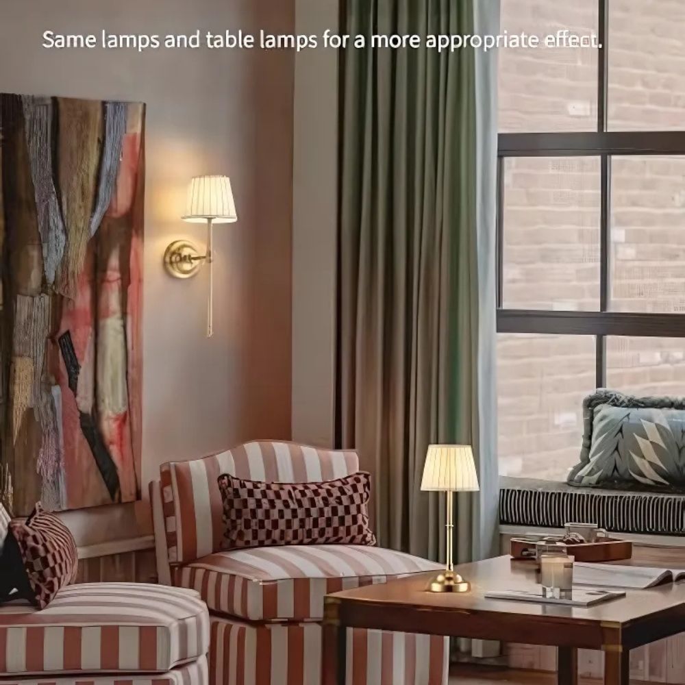 Elegant Cordless Wall Sconces Lights (SET OF 2 )