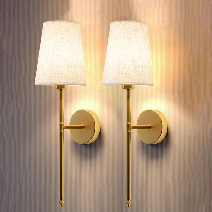 Wireless Fabric Wall Lamp (2 Packs)