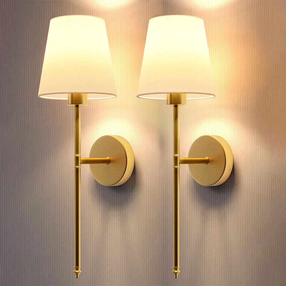 Wireless Fabric Wall Lamp (2 Packs)