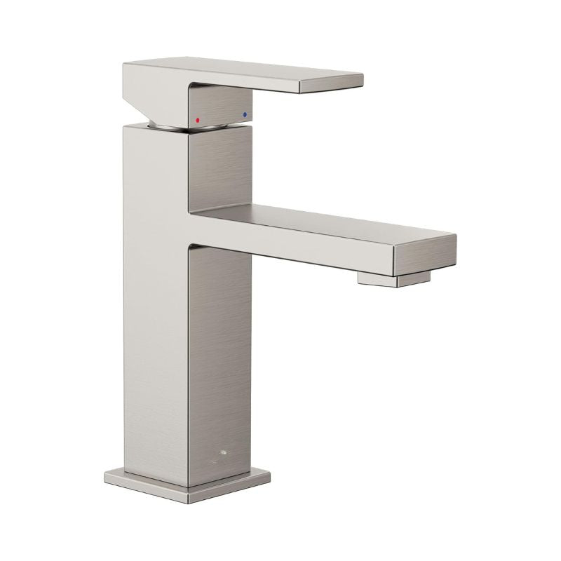 AquaLuxe™ Modern Brushed Single Hole Bathroom Faucet