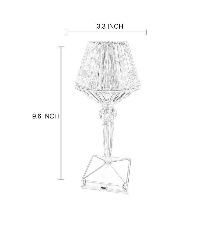 Cordless Crystal Table Lamp