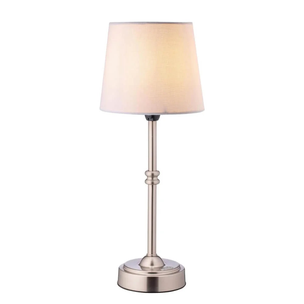 LED Retro Fabric Cordless Table Lamp