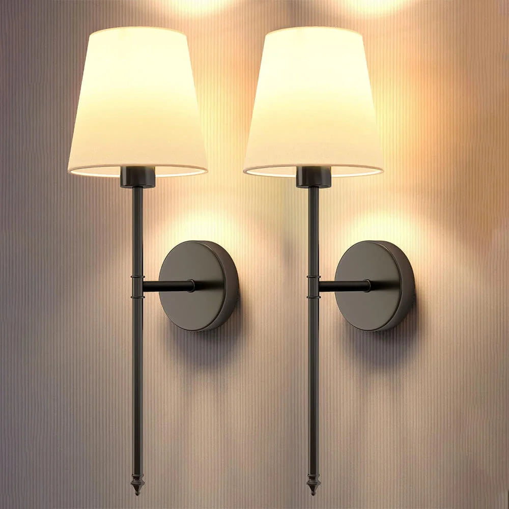 Wireless Fabric Wall Lamp (2 Packs)