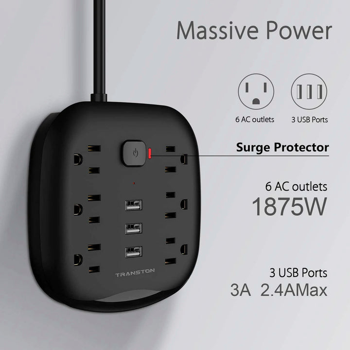 6 Outlets Number Smart Power Hub