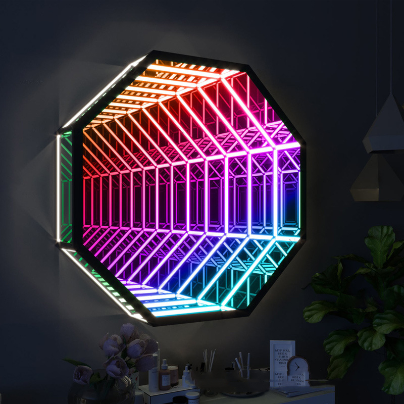 Octagon 3D Infinity Mirror Light