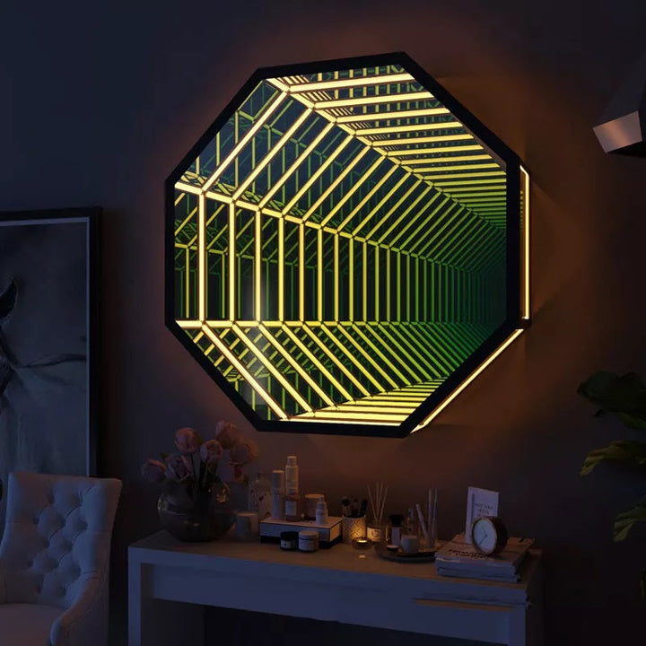 Octagon 3D Infinity Mirror Light