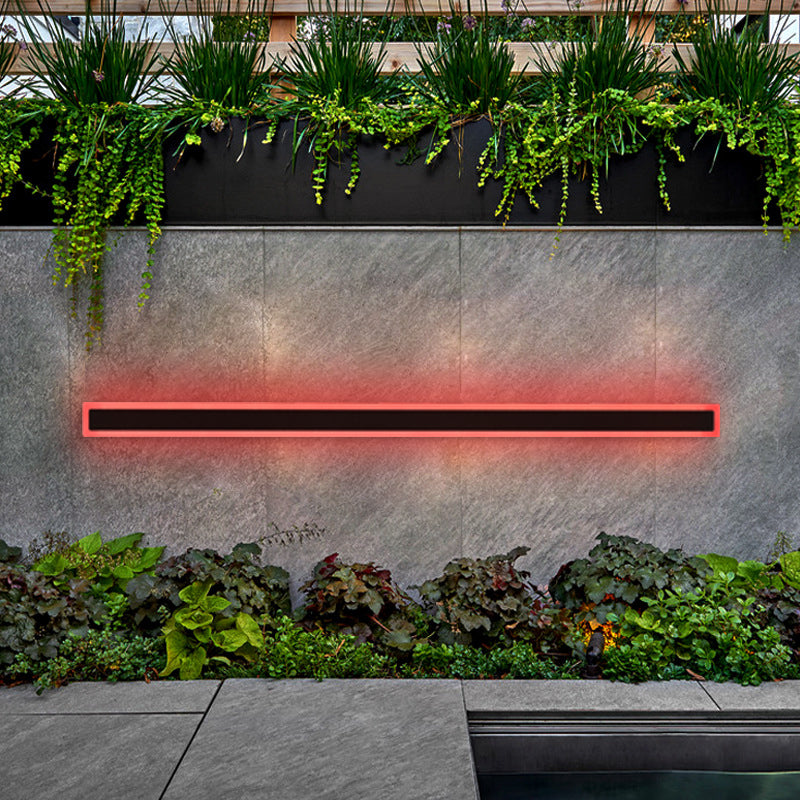 Immense RGB Linear Minimalist Outdoor Wall Lamp